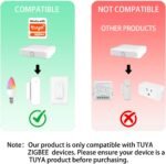Tuya ZigBee 3.0 Hub/Wired Gateway, WiFi Smart Home Bridge Remote Controller,Work with Tuya ZigBee Smart Device, White - Image 4