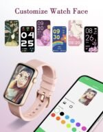 Fitness Watches for Women, LYNN2 Fitness Tracker with Heart Rate Monitor Blood Oxygen/Sleep Tracker Pedometer, Slim Step Tracker Watch for iOS/Android Phones Waterproof (Pink) - Image 3