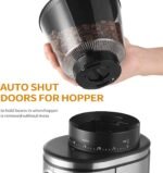 Burr Coffee Grinder, Electric Conical Coffee Bean Grinder With 30 Adjustable Grind Settings For 2-12 Cups, Sliver & Black - Image 3