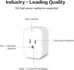 Aqara Zigbee Smart Plug with Energy Monitoring,Overload Protection,Scheduling and Voice Control, 15A Outlet Compatible with Alexa, Google Assistant, and Apple HomeKit Compatible - Image 5