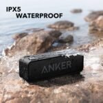 Anker Soundcore Upgraded Bluetooth Speaker with IPX5 Waterproof, Stereo Sound, 24H Playtime, Portable Wireless Speaker for iPhone, Samsung and More (Black) - Image 5