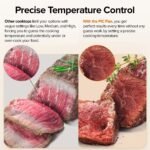 Nuwave Precision Induction Cooktop, 10.25” Shatter-Proof Ceramic Glass, 6.5” Heating Coil, 45 Temps from 100°F to 500°F, 3 Wattage Settings 600, 900 & 1300 Watts - Image 4