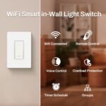 BN-LINK Smart Light Switch with Timer Function, Single Pole, 2.4GHz Wi-Fi in-Wall Switch, Neutral Wire Required, Compatible with Alexa and Google Assistant, No Hub Required, White(4 Pack) - Image 4
