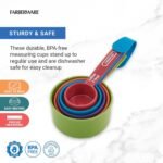 FARBERWARE 5-Piece Measuring Cup Set with Coffee Scoop, Durable Plastic Nesting Measuring Cups with Easy-Read Markings, BPA-Free, Dishwasher Safe - Image 3