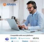 Arama USB Headset with Microphone for PC, Noise Cancelling & Audio Controls Ultra Comfort USB Headphone for Computer Laptop Pc Business Skype UC Webinar Call Center Office - Image 5