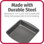 GoodCook Everyday Nonstick Steel Square Pan, 8", Gray - Image 4