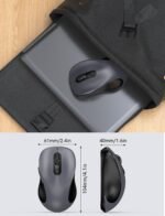 Trueque Wireless Mouse, 2.4G Ergonomic Computer Mouse with USB Receiver, 3 DPI Levels, 6 Buttons, Portable Optical Mice for Laptop, PC, Desktop, MacBook, Notebook, Office Work (Gray, 1 Pack) - Image 4