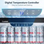 Coolski Beverage Refrigerator, 24 Inch Under Counter Beverage Fridge, 180 Cans Built-In or Freestanding Beverage Cooler with Glass Door for Home Bar Kitchen, ETL, DOE, NSF Approved - Image 5