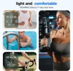 Smart Ring IP68 Waterproof，5-Day Long Battery Life, No Subscription Fee，Fitness Health Tracker for Men Women, Heart Rate & Sleep Monitoring Daily Use，iOS&Android Compatible (Silver, 10) - Image 4