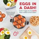 DASH Electric Rapid Egg Cooker for Hard Boiled/Poached/Scrambled Eggs or Omelets with Auto Shut-Off Feature, Black, 7 Egg Capacity - Image 3
