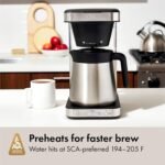 OXO Brew 8-Cup Coffee Maker - Single-Serve & Carafe, Thermal Stainless Steel, SCA Certified - Image 4
