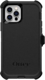 OtterBox iPhone 12 & iPhone 12 Pro Defender Series Case - Black, Rugged & Durable, with Port Protection, Includes Holster Clip Kickstand | Rugged, Durable, with Port Protection, Kickstand - Image 4
