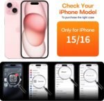 ImpactStrong 3-Pack Shatterproof Tempered Glass Screen Protector for iPhone 15 / iPhone 16 [Easy Installation Frame] [Bubble Free] [9H Hardness] [Full Coverage] Case Friendly, 6.1 Inch - Image 3