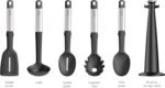Joseph Joseph Elevate 5-piece Silicone Kitchen Utensils Carousel, BPA Free, Heat Resistant Non Stick Utensil Set, Weighted Stainless Steel Handles - Image 3