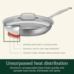 Cuisinart 12 Inch Skillet with Glass Cover, Chef's Classic Collection, 722-30G - Image 3