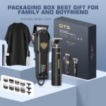 GTSPro Hair Clippers for Men, Clippers and Trimmers Set, Barber Clippers, Electric Hair Trimmer with Box, Gifts for Men Black - Image 4