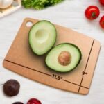 Wooden Cutting Board for Kitchen - Small Composite Wood Cutting Boards Dishwasher - Thin, BPA Free & Eco-Friendly Chopping Board (11.5 x 9 Inch, Natural) - Image 3