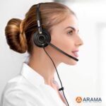 Arama USB Headset with Microphone for PC, Computer Laptop Headphones with Noise Cancelling Mic & Audio Controls for Home Office Business Skype UC Webinar Zoom - Image 3