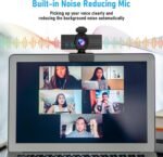 Webcam with Microphone & Privacy Cover, 1080P HD Web Computer Camera, USB Plug and Play Laptop PC Desktop Camera, Works with Zoom, Skype, Teams, Video Conferencing/Recording/Streaming - Image 4