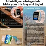 Smart Watch with Ai Functions GPS Tracking for Android Phones and iPhone Compatible Bluetooth Call Message Alert Heart Rate/Sleep Monitor IP68 Waterproof for Women - Image 3