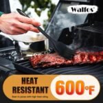 Walfos 600°F Heat Resistant Silicone Basting Brushes BPA Free Pastry Brush, Spread Oil Butter Sauce for BBQ Grill Baking Kitchen Cooking, Dishwasher Safe (2 SIZE) - Image 4