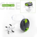 Manual Food Processors & Chopper with Cover and Handle, Manual Onion Chopper Slicer Cutter, Vegetable Chopper, Suitable for Garlic Carrots Onions Peppers Fruits Mincing.（900ML） - Image 3