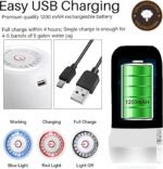 Generic Automatic 5 Gallon Water Bottle Dispenser Pump – Portable and Rechargeable, Fits Upto 5 Gal Jar, BPA-Free, Stainless Steel Spout, Long Battery Life – (Black), VS2024-02 - Image 3