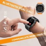 Smartwatch with Earbuds(Answer&Make Calls) IP67 Water Resistant Watch(2 Straps), Sports Watches 100+ Sports Modes (Cycling/Fitness/Hiking), DIY Watch Faces for Men Dad Husband (Silver) - Image 3