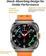 Smartwatch with Earbuds(Answer&Make Calls) IP67 Water Resistant Watch(2 Straps), Sports Watches 100+ Sports Modes (Cycling/Fitness/Hiking), DIY Watch Faces for Men Dad Husband (Silver) - Image 5