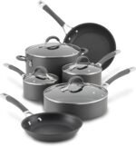 Circulon 83903 Radiance Hard Anodized Nonstick Cookware Pots and Pans Set, 10 Piece, Gray - Image 6