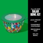 S’well Stainless Steel 64oz Salad Bowl Kit, Paper Cutouts Design, Includes 2oz Mini Canister and Removable Tray, Leakproof, Easy to Clean, Dishwasher Safe - Image 3