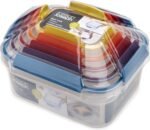 Joseph Joseph Nest Lock Plastic BPA Free Food Storage Container Set with Lockable Airtight Leakproof Lids, 10-Piece, Multi-Color - Image 5