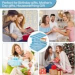 Baking Pans Set Non Stick, Bakeware Sets Stackable, Oven Safe, Steel Baking Set Supplies for Home Baking, Roasting, Easy to Release, Sturdy Bake Gifts for Holiday, Blue, 6 Pieces - Image 4