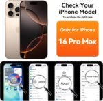 ImpactStrong 3-Pack Shatterproof Tempered Glass Screen Protector for iPhone 16 Pro Max [Easy Installation Frame] [Bubble Free] [9H Hardness] [Full Coverage] Case Friendly, 6.9 Inch - Image 3