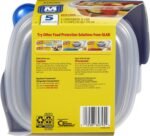 Glad Entrée Food Storage Containers, Medium Square (25 Oz) - 5 Count, Standard - Image 5