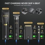 GTS Hair Clippers for Men Professional, Beard Trimmer Kits & Sets, Cordless Mens Hair Trimmer, Electric Shavers, Haircutting Machine with LED Display, for Barber 4 in 1 - Image 4