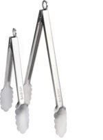 Babish 2-Piece Locking Kitchen Tongs Set – 12” & 9” Stainless Steel Cooking Tongs with Non-Slip Grip – Heavy-Duty BBQ, Grilling & Serving Tools - Image 3