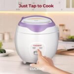 CUCKOO Basic Rice Cooker 6-Cup Uncooked / 12-Cup Cooked, Versatile Rice Maker with Non-Stick Inner Pot, Easy to Use, Auto Keep Warm, White/Purple (CR-0671V) - Image 4
