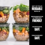 S'well Tritan Prep Bowl Set of 4, 10oz, Makes Meal Prep Easy And Convenient, Leakproof Lids, Microwavable and Dishwasher Safe, BPA Free - Image 3