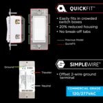 Enbrighten Add-On Switch QuickFit and SimpleWire, In-Wall Rocker Paddle, Z-Wave ZigBee Wireless Smart Lighting Controls, NOT A STANDALONE Switch, 46199 , White and Light Almond - Image 3