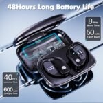 Wireless Earbuds Bluetooth Headphones 48Hrs Play Back Sports Earphones with LED Display Built in Mic Deep Bass Stereo in Ear Waterproof Headset for Workout Gaming Running - Image 4