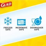 GladWare To Go Lunch Food Storage Containers | Easy to Use Glad Food Storage Containers, Round Food Containers, Medium Containers Hold up to 32 Ounces of Food, 4 Count Set (Pack of 6) - Image 4