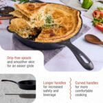 Victoria 12-Inch Cast Iron Skillet, Pre-Seasoned Cast-Iron Frying Pan with Long Handle, Made in Colombia - Image 5