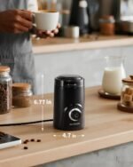 SHARDOR Electric Super Silent Blade Coffee Grinder, Timed Grind Control Rotary Knob, Adjustable Coarse to Fine for Coffee Beans, Spices & Herbs, Black - Image 5