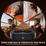 Wireless Headphones for TV, TV Headphones Wireless for Seniors with Charging Dock, 65H Playtime, No Audio Delay, HiFi Stereo Sound, Ideal Gift for Elderly & Parents - Image 5