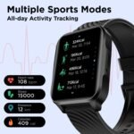 Motorola Moto Watch 70 - Health and Fitness Bluetooth Smartwatch for Every Day Wear, Advanced Health Features, Up to 10 Days Battery Life - Compatible with Android and iOS, Phantom Black - Image 4