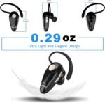 Bluetooth Headset, V5.0 Ultralight Wireless Headphone Cell Phone Earpiece with Mic Headsetcase,Volume Control, Handsfree Earbud,Compatible with Android/iPhone/Smartphones/Laptop - Image 5