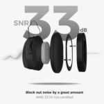 ProCase Noise Cancelling Ear Muffs SNR 33dB, Ear Hearing Protection Headphones for Adults, Sound Proof Ear Defenders for Work, Mowing, Shooters Shooting Gun Range, Construction -Black - Image 4