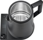 Saki Turkish Tea Maker Machine Pro, Electric Double-Pot Teapot 1.75L 120V, 120 Min Keep-Warm, Stainless Steel BPA-Free, Auto Shut-Off & Boil-Dry, LED Brew Ring, Matte Black - Image 5