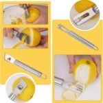 2 Piece Stainless Steel Lemon Zesters, Upgraded Lemon Zester & Channel Knife Set, Citrus Zester & Orange Peeler Tool, Premium Lemon Grater for Family Kitchen, for Bar Bartenders - Image 5